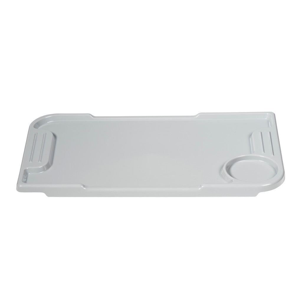 Top-down standalone view of the Drive Medical Nitro Sprint convenient mobile table, highlighting its spacious and practical user-friendly design.